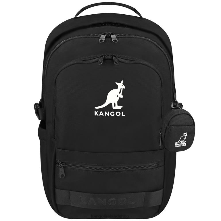 IE Kangol Linear Light Backpack Black Unisex Accessories 6B26V952