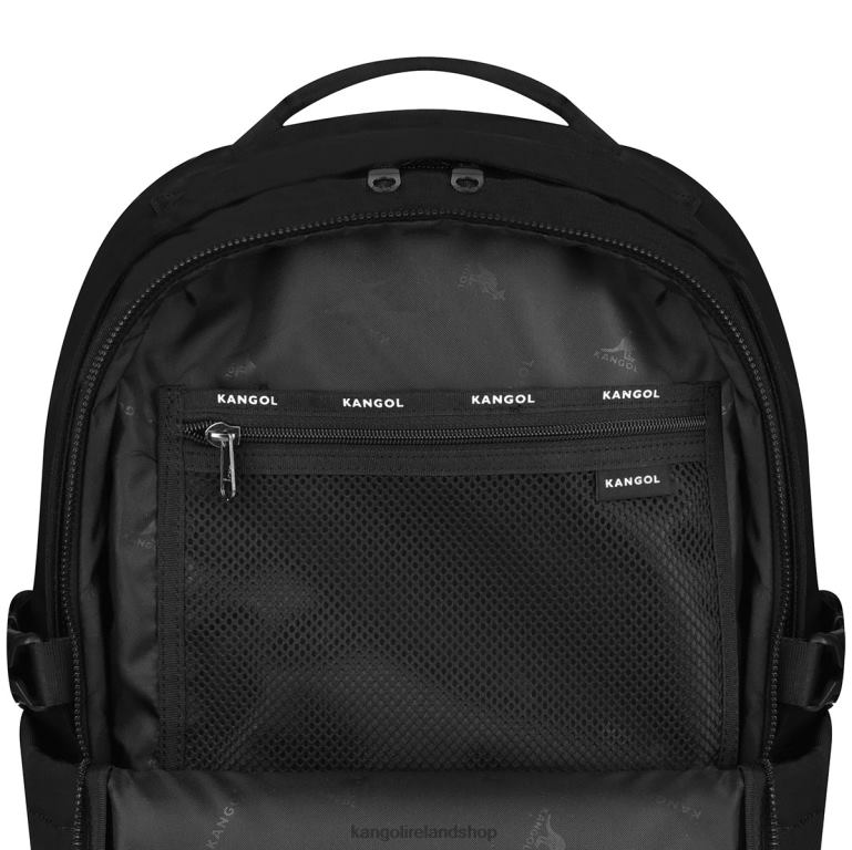 IE Kangol Linear Light Backpack Black Unisex Accessories 6B26V952