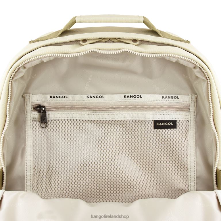 IE Kangol Linear Light Backpack Ecru Unisex Accessories 6B26V953