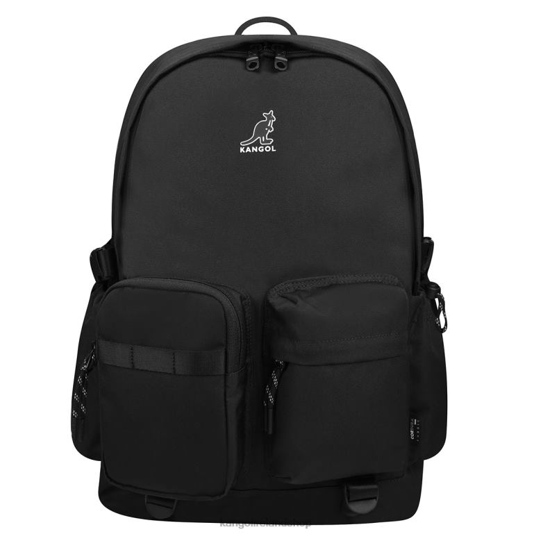 IE Kangol Weekend Light Backpack Black Unisex Accessories 6B26V946