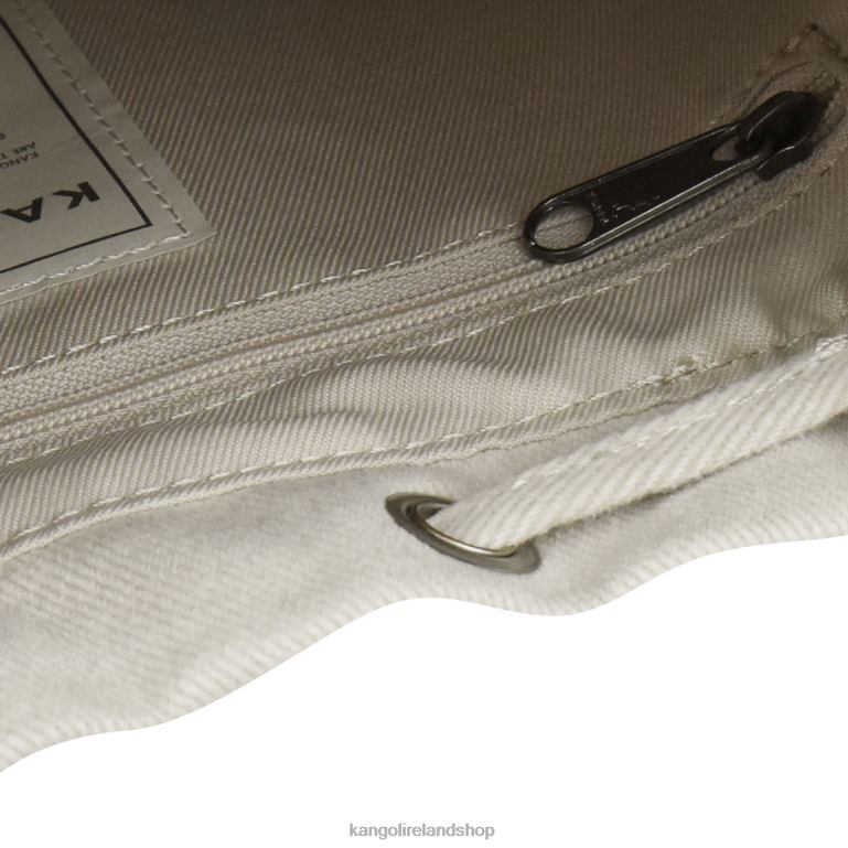 IE Kangol Herringbone Bucket Bag Ivory Unisex Accessories 6B26V980