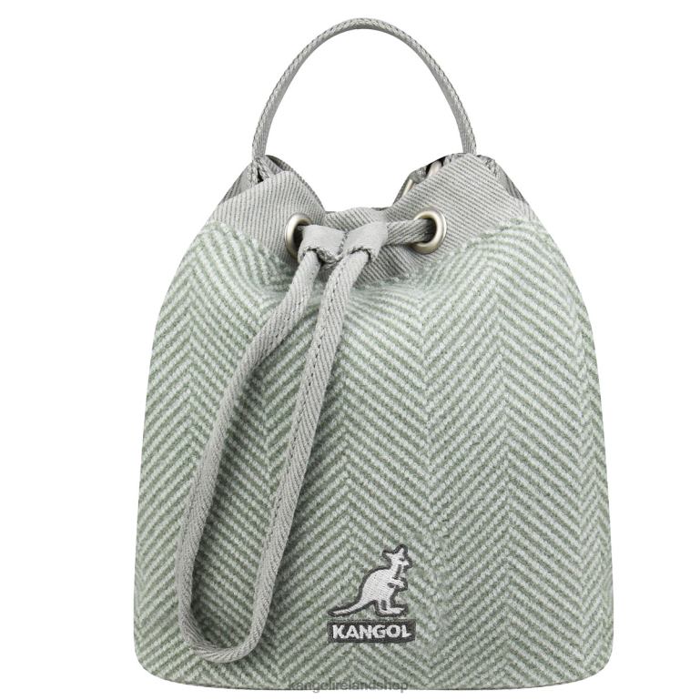 IE Kangol Herringbone Bucket Bag Mint Unisex Accessories 6B26V981
