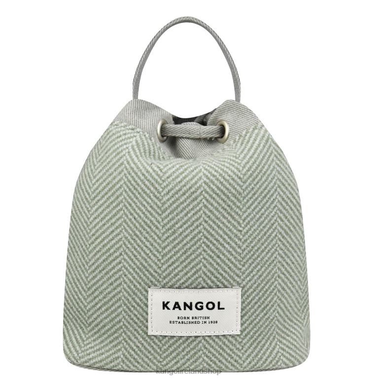 IE Kangol Herringbone Bucket Bag Mint Unisex Accessories 6B26V981