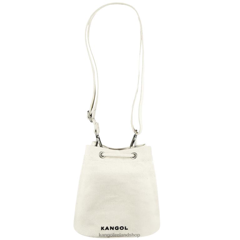 IE Kangol Lucky Canvas Bucket Bag Ivory Unisex Accessories 6B26V940