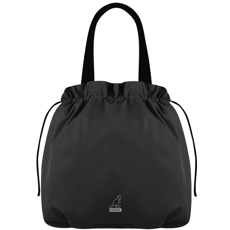 IE Kangol Travel Drawstring Shopper Black Unisex Accessories 6B26V966
