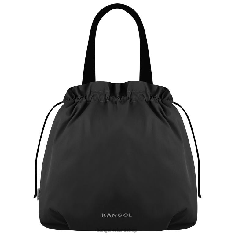 IE Kangol Travel Drawstring Shopper Black Unisex Accessories 6B26V966