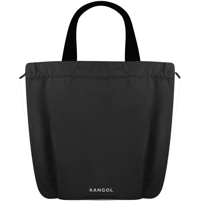 IE Kangol Travel Drawstring Shopper Black Unisex Accessories 6B26V966