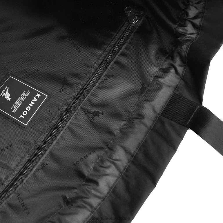 IE Kangol Travel Drawstring Shopper Black Unisex Accessories 6B26V966