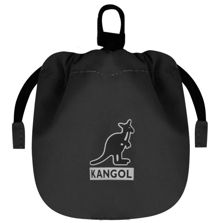 IE Kangol Travel Drawstring Shopper Black Unisex Accessories 6B26V966
