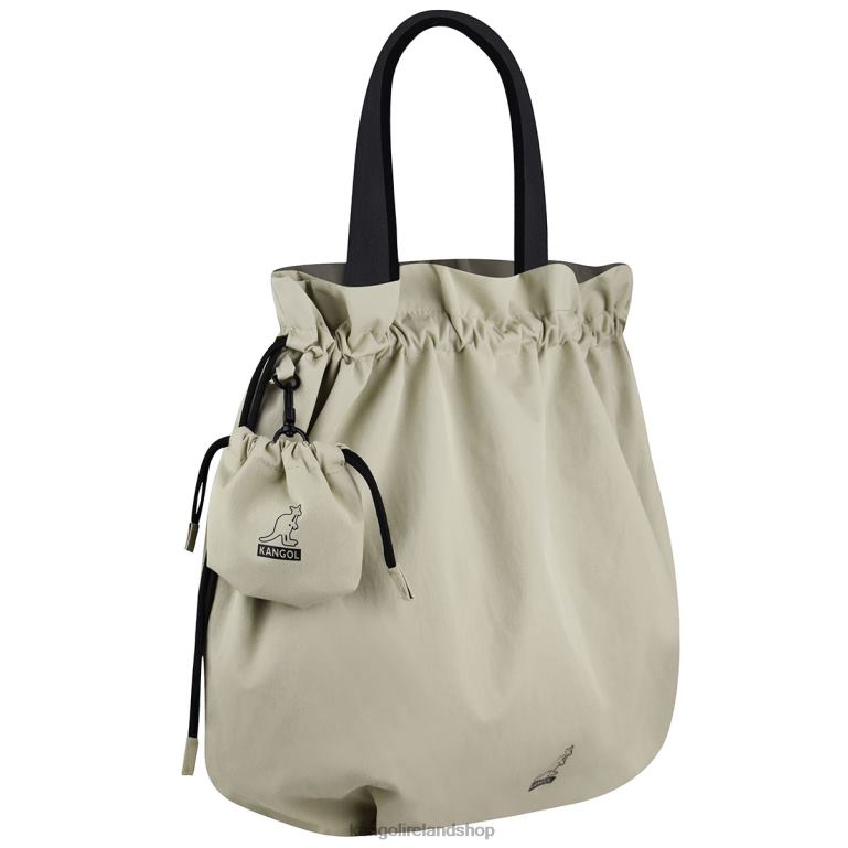 IE Kangol Travel Drawstring Shopper Ecru Unisex Accessories 6B26V967