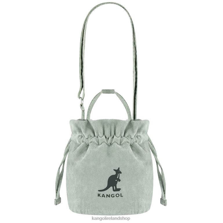 IE Kangol Velvet Drawstring Bag Mint Unisex Accessories 6B26V993