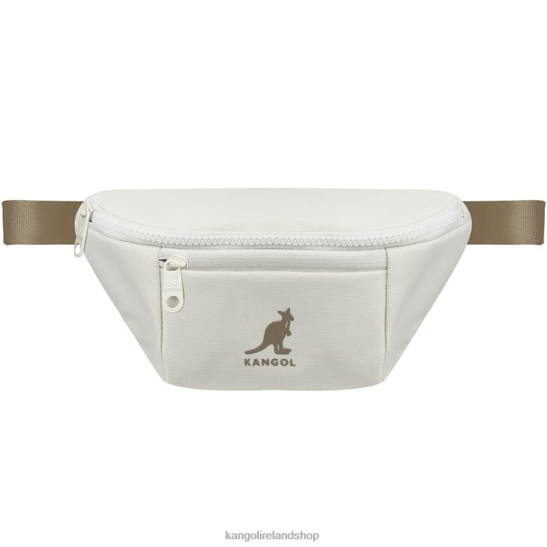 IE Kangol Linear Bum Bag Ivory Unisex Accessories 6B26V943