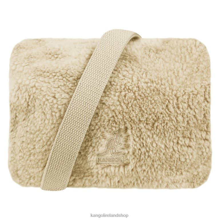 IE Kangol Bichon II Square Cross Bag Ecru Unisex Accessories 6B26V986