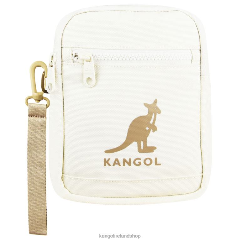 IE Kangol Linear Cross Bag II Ivory Unisex Accessories 6B26V944
