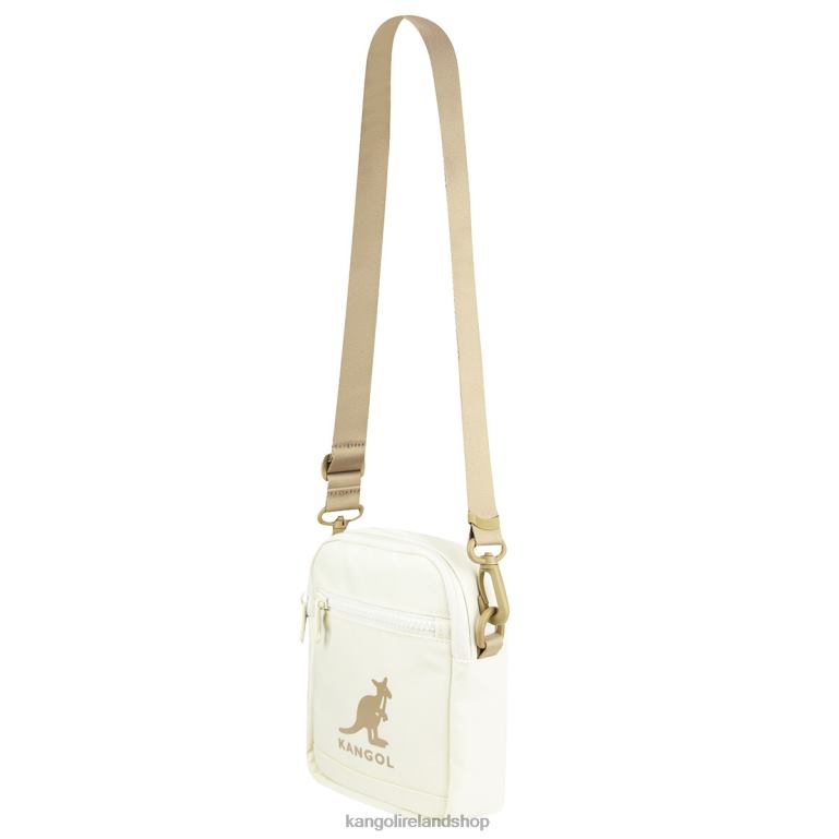 IE Kangol Linear Cross Bag II Ivory Unisex Accessories 6B26V944