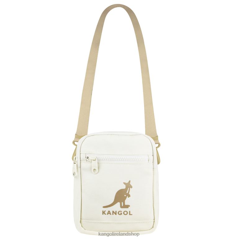 IE Kangol Linear Cross Bag II Ivory Unisex Accessories 6B26V944