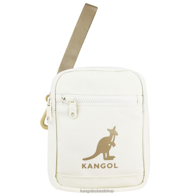 IE Kangol Linear Cross Bag II Ivory Unisex Accessories 6B26V944