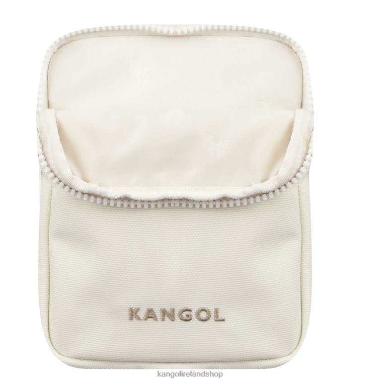 IE Kangol Linear Cross Bag II Ivory Unisex Accessories 6B26V944
