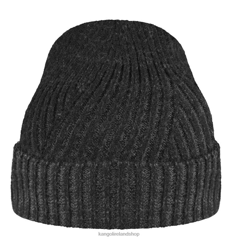 IE Kangol 2-Tone Cuff Pull-On Black/Dark Grey Unisex Accessories 6B26V835