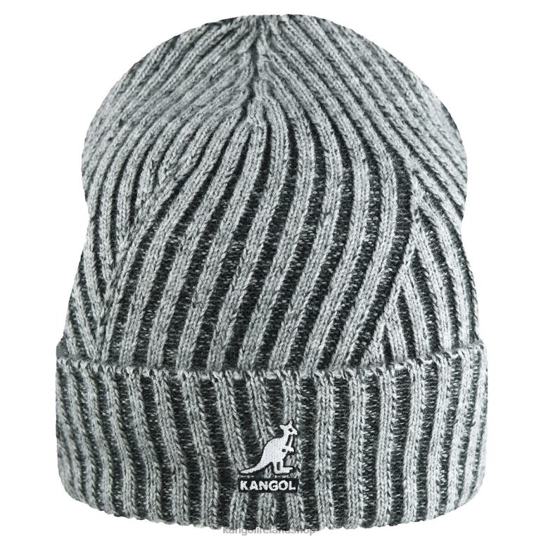 IE Kangol 2-Tone Cuff Pull-On Grey Unisex Accessories 6B26V837