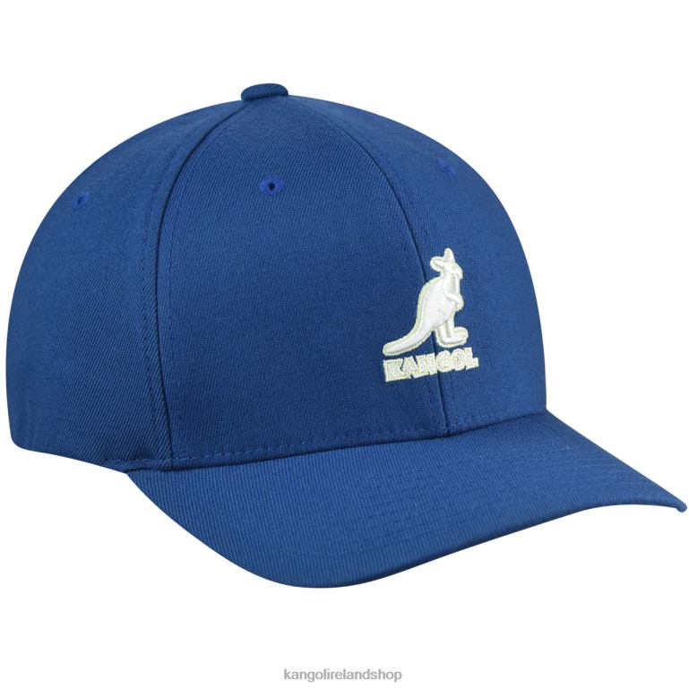 IE Kangol 3D Wool Flexfit Baseball Mykonos Blue Unisex Accessories 6B26V302