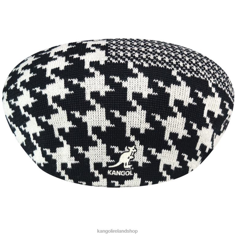 IE Kangol Abstract Houndstooth 504 Cream/Black Unisex Accessories 6B26V108