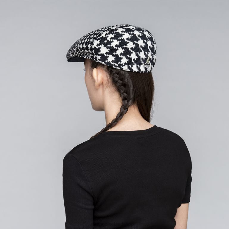 IE Kangol Abstract Houndstooth 504 Cream/Black Unisex Accessories 6B26V108