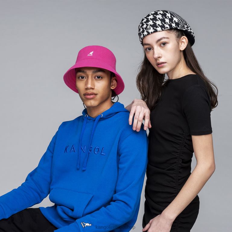 IE Kangol Abstract Houndstooth 504 Cream/Black Unisex Accessories 6B26V108