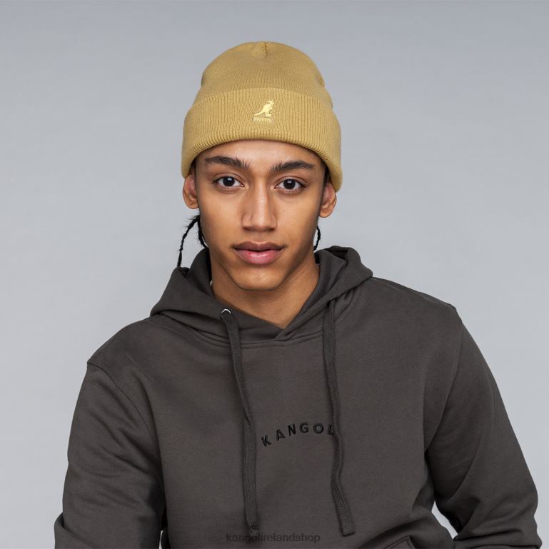 IE Kangol Acrylic Cuff Pull On Camel Unisex Accessories 6B26V844