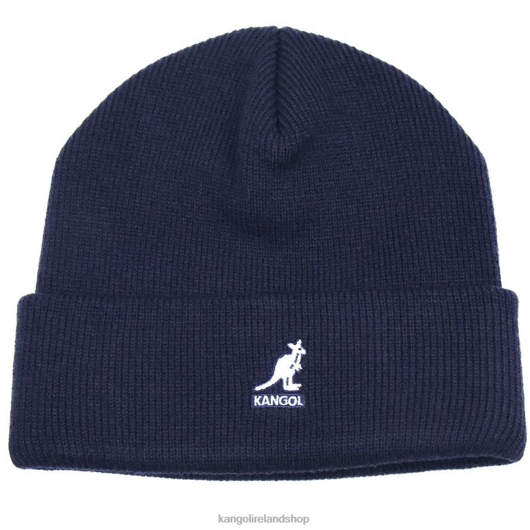 IE Kangol Acrylic Cuff Pull On Dark Blue Unisex Accessories 6B26V845