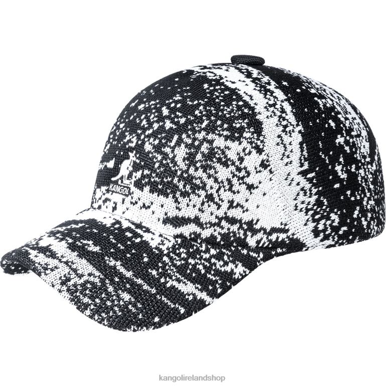 IE Kangol Airbrush Adj Spacecap Black/White Unisex Accessories 6B26V359