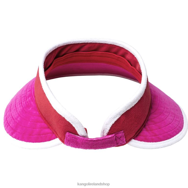 IE Kangol Beach Side Visor Electric Pink/Cherry Glow Unisex Accessories 6B26V911