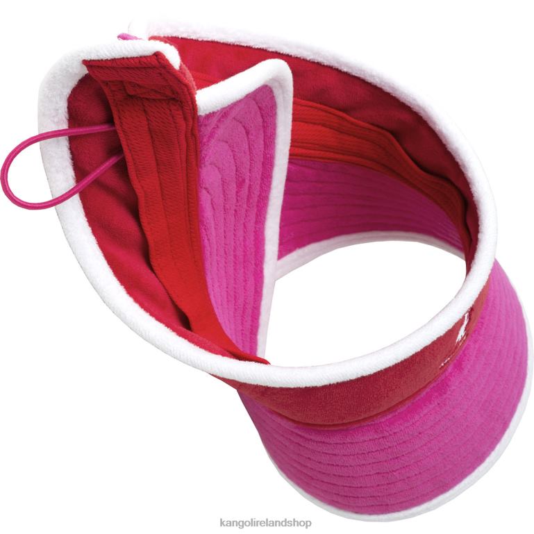 IE Kangol Beach Side Visor Electric Pink/Cherry Glow Unisex Accessories 6B26V911