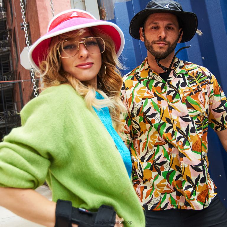 IE Kangol Beach Side Visor Electric Pink/Cherry Glow Unisex Accessories 6B26V911