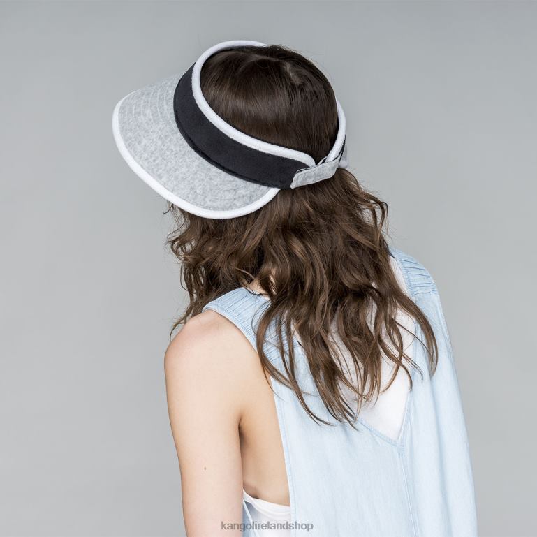 IE Kangol Beach Side Visor Grey/Black Unisex Accessories 6B26V910