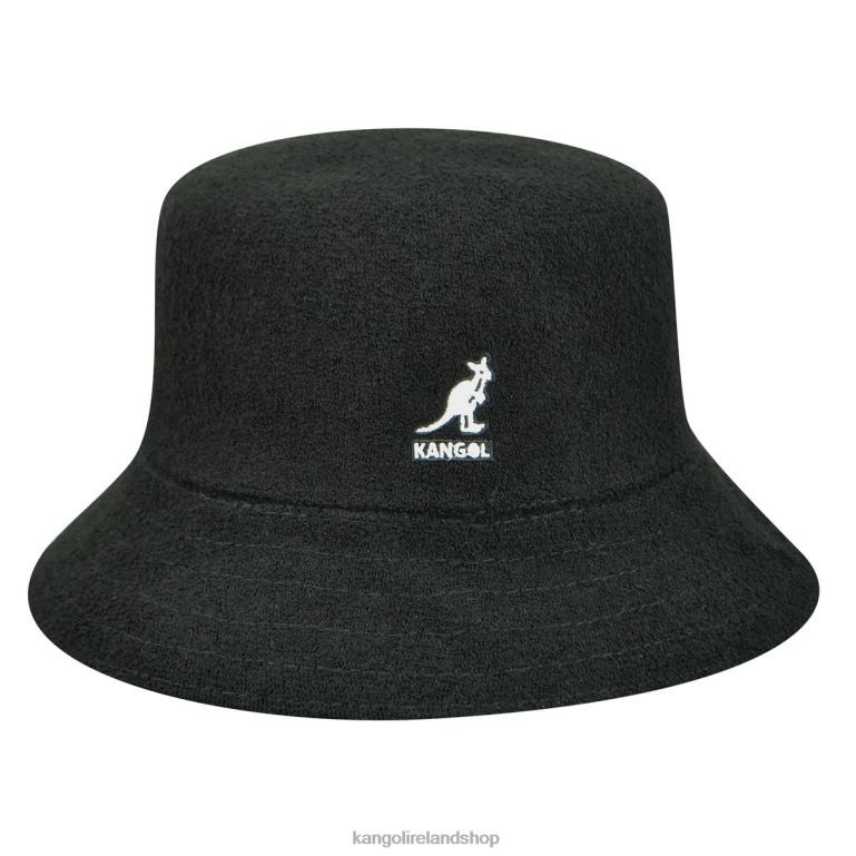 IE Kangol Bermuda Bucket Black Unisex Accessories 6B26V617