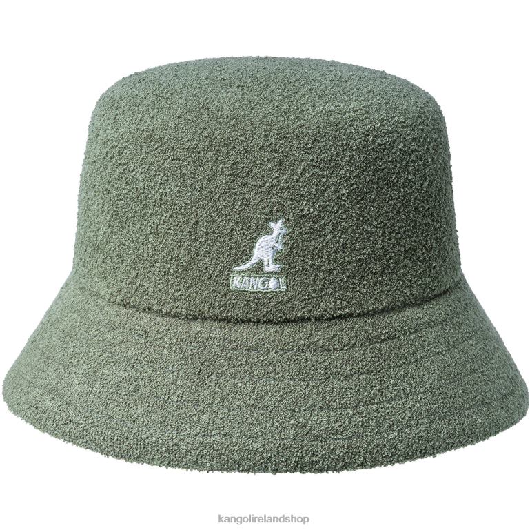 IE Kangol Bermuda Bucket Oil Green Unisex Accessories 6B26V624