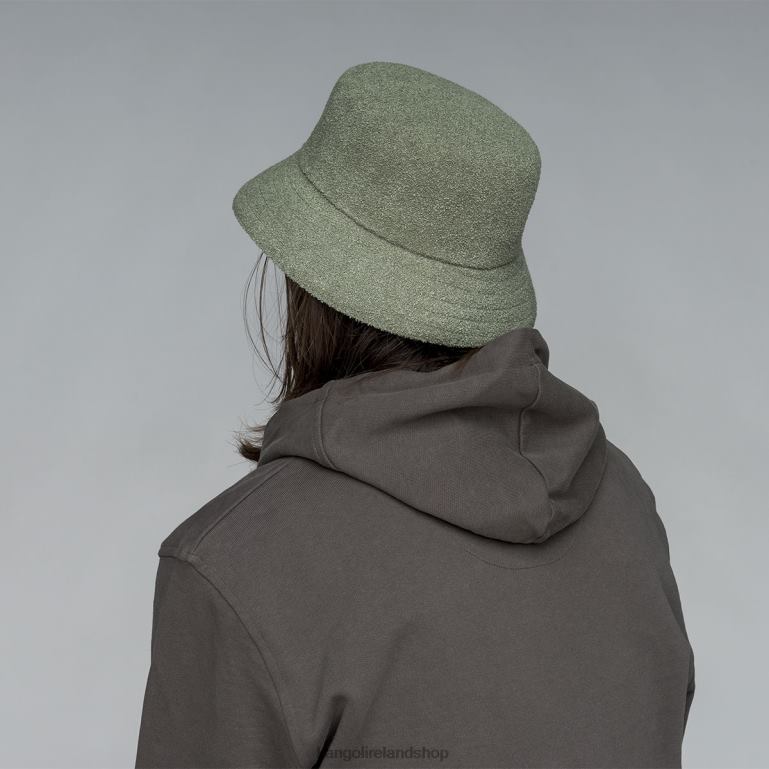 IE Kangol Bermuda Bucket Oil Green Unisex Accessories 6B26V624
