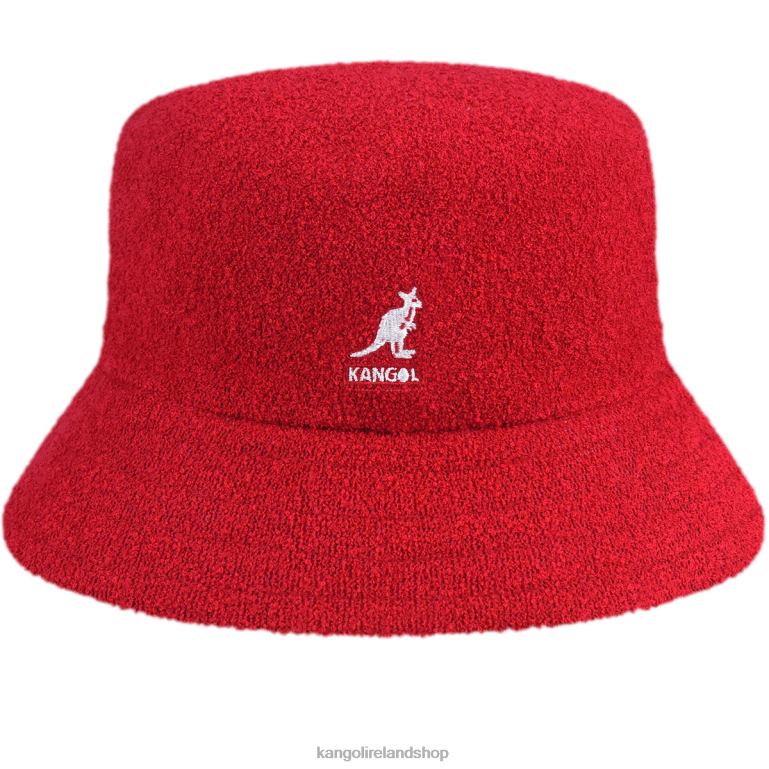 IE Kangol Bermuda Bucket Scarlet Unisex Accessories 6B26V620
