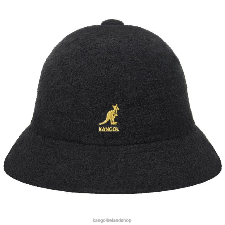 IE Kangol Bermuda Casual Black/Gold Unisex Accessories 6B26V599