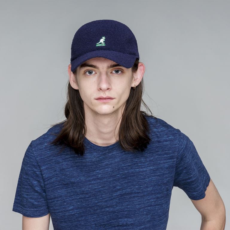 IE Kangol Bermuda Elastic Spacecap Navy Unisex Accessories 6B26V873