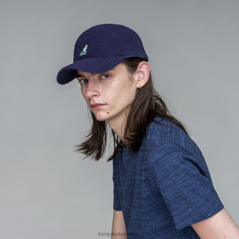 IE Kangol Bermuda Elastic Spacecap Navy Unisex Accessories 6B26V873