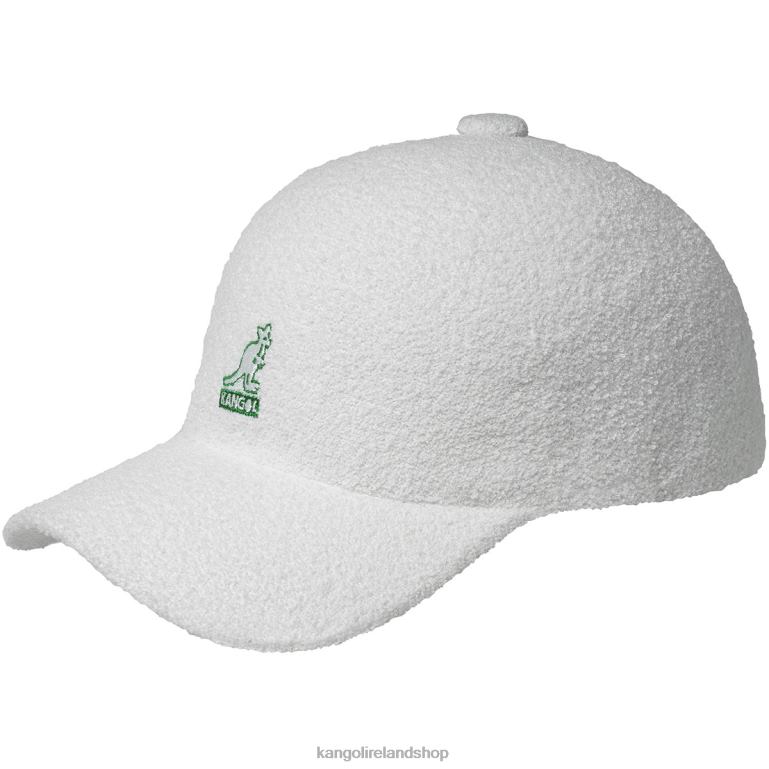 IE Kangol Bermuda Elastic Spacecap White Unisex Accessories 6B26V272