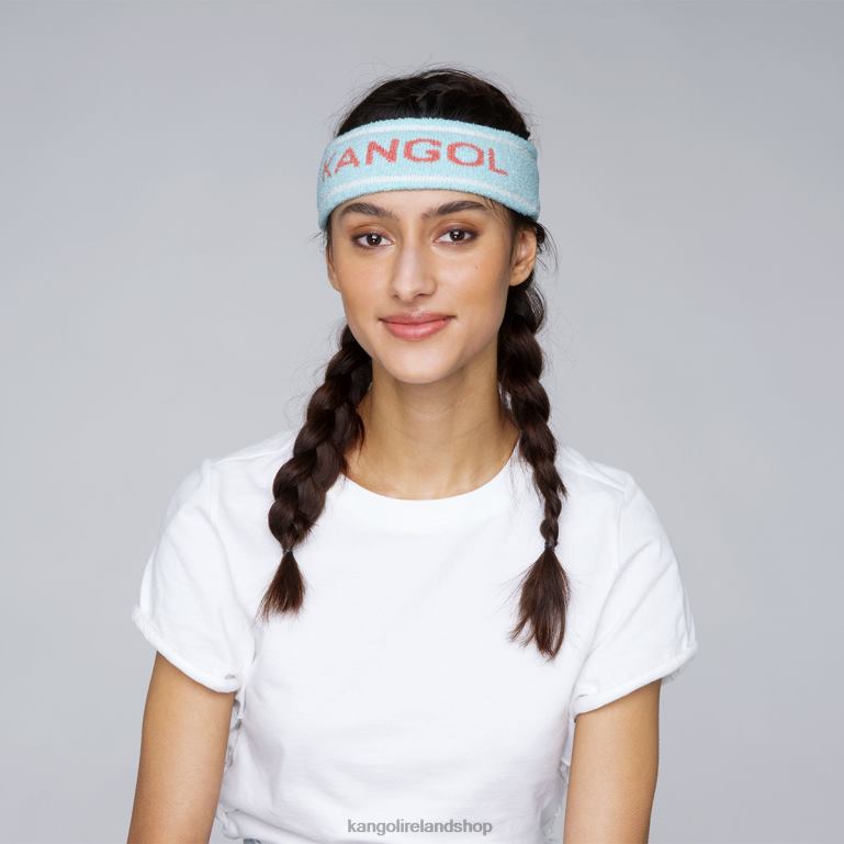 IE Kangol Bermuda Stripe Headband Blue Tint Unisex Accessories 6B26V909