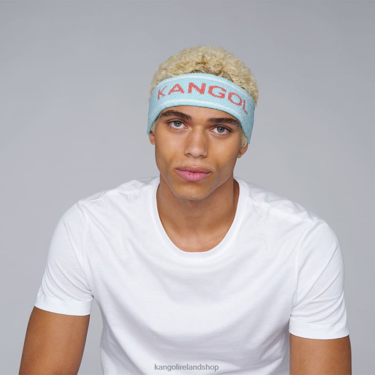IE Kangol Bermuda Stripe Headband Blue Tint Unisex Accessories 6B26V909