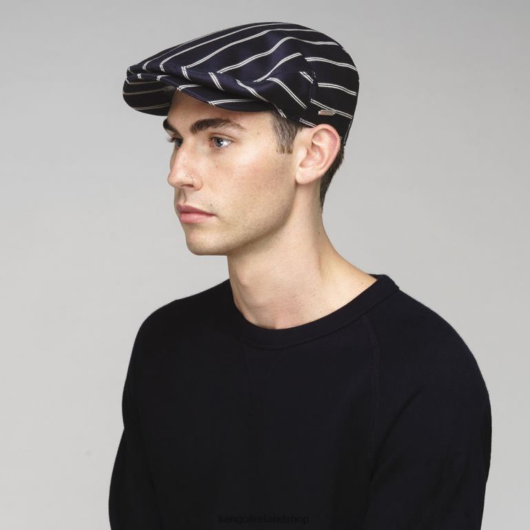 IE Kangol British Peebles Black Double Stripe Unisex Accessories 6B26V771