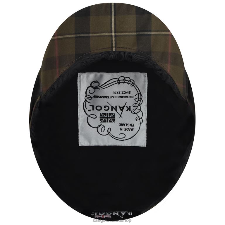 IE Kangol British Peebles Mahogany Plaid Unisex Accessories 6B26V769