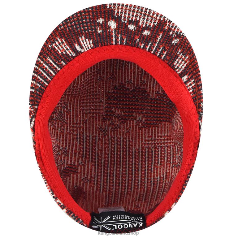 IE Kangol Camo Rib 504 Cherry Glow Unisex Accessories 6B26V51