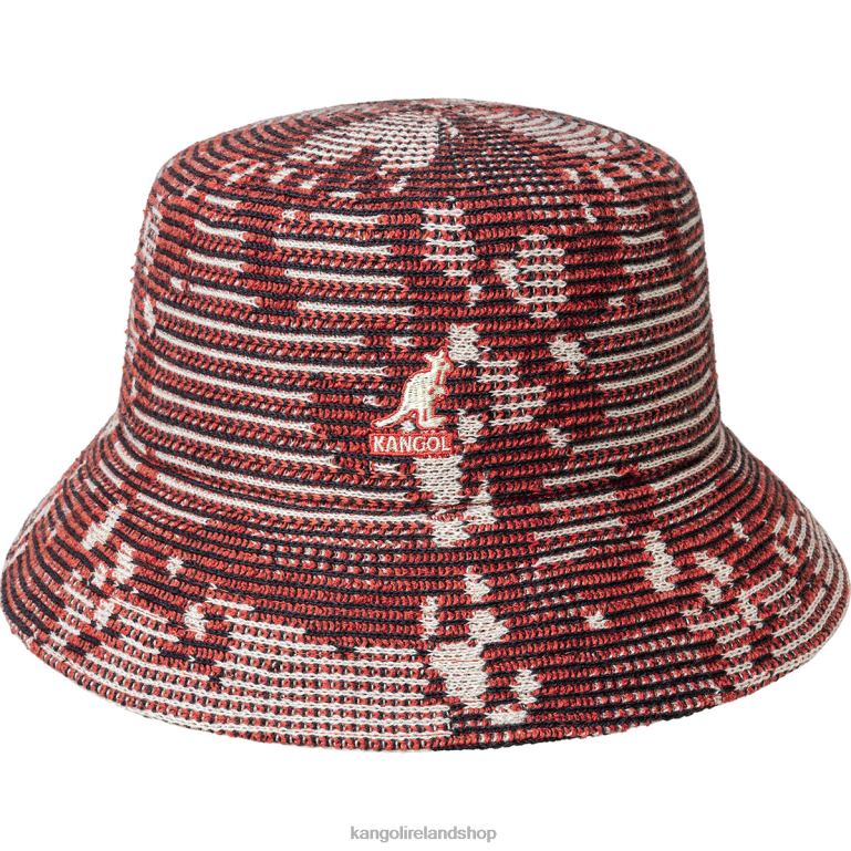 IE Kangol Camo Rib Bucket Cherry Glow Unisex Accessories 6B26V567