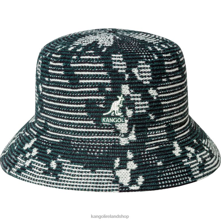 IE Kangol Camo Rib Bucket Pine Unisex Accessories 6B26V565